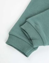 Hosszú ujjú felsőből és nadrágból álló szett - Felvarró - sötétzöld