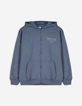 Felpa aperta - Oversized Fit - celeste