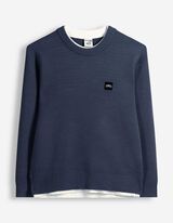 Strickpullover - Loose Fit - Dunkelblau