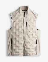 Weste - Geometrisches Muster - hellgrau