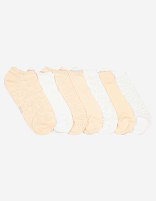 Socquettes basses - Lot de 7 - Rose