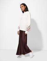 Gonna - Raso - marrone scuro