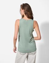 Top - Überschnittene Schultern - dunkelgrün