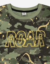 Póló - Feliratos nyomott minta - vilagos zold