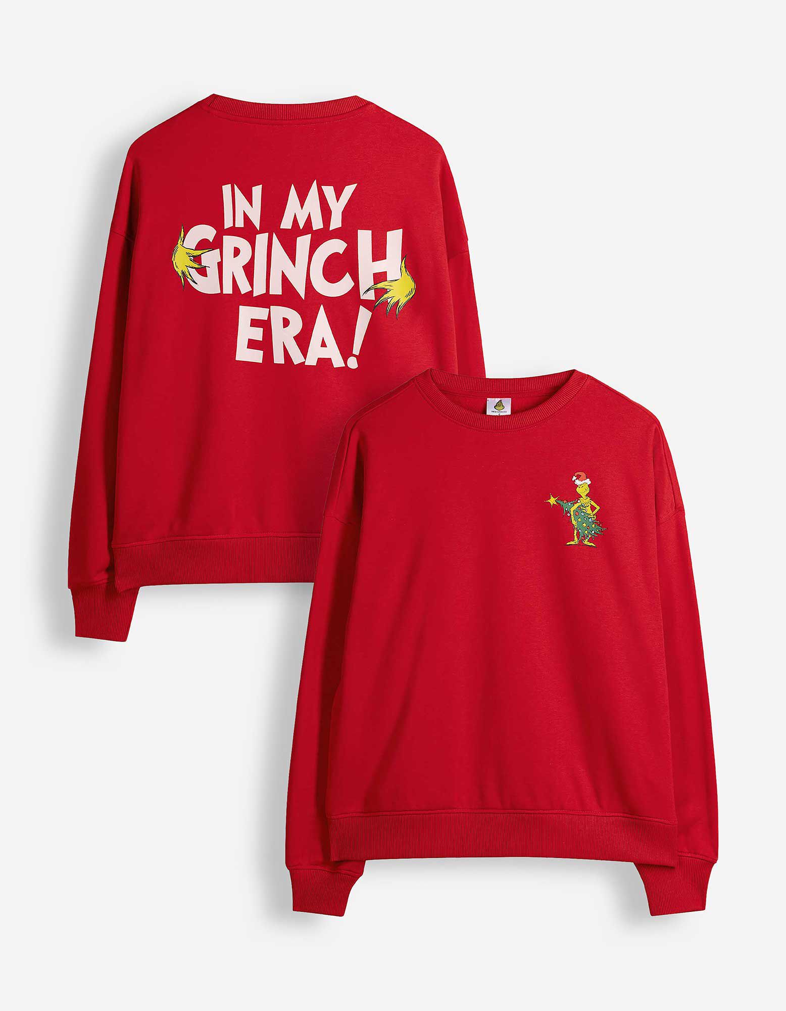 Sweatshirt - Grinch - Rot