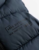 Steppweste - Abnehmbare Kapuze - dunkelblau