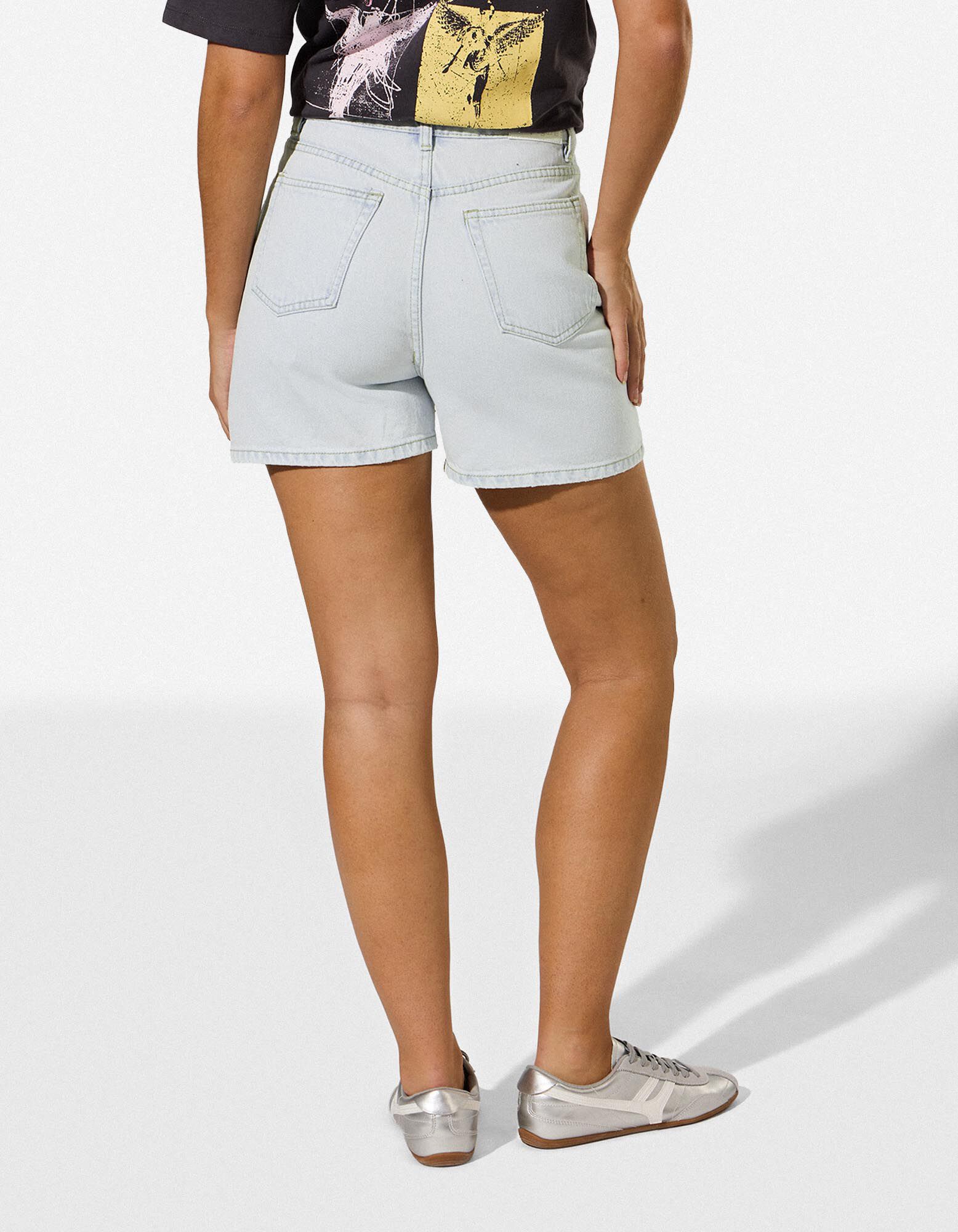 Denim short - Regular fit - Lichtblauw