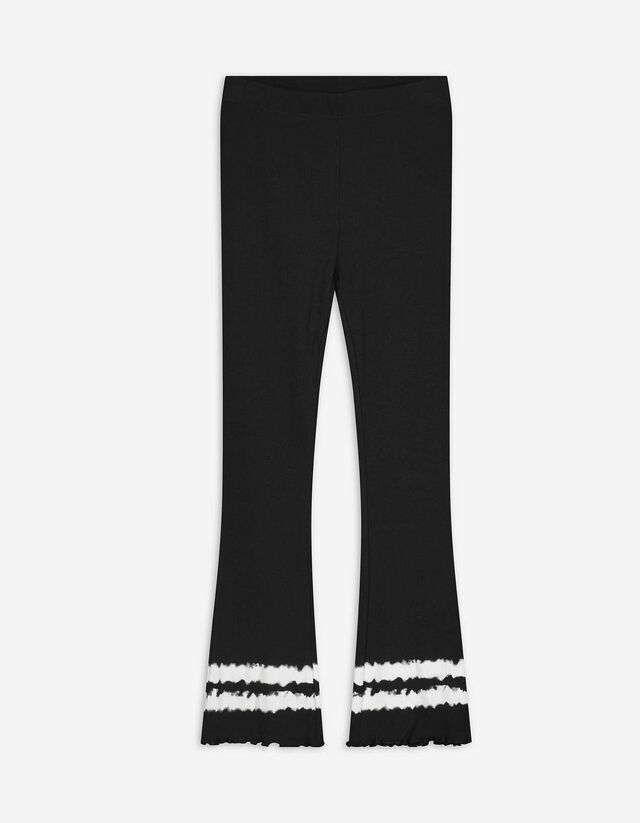 Leggings - Batikmuster - schwarz