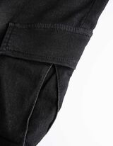 Kargo pantalone - Vrpca na porubu - crno