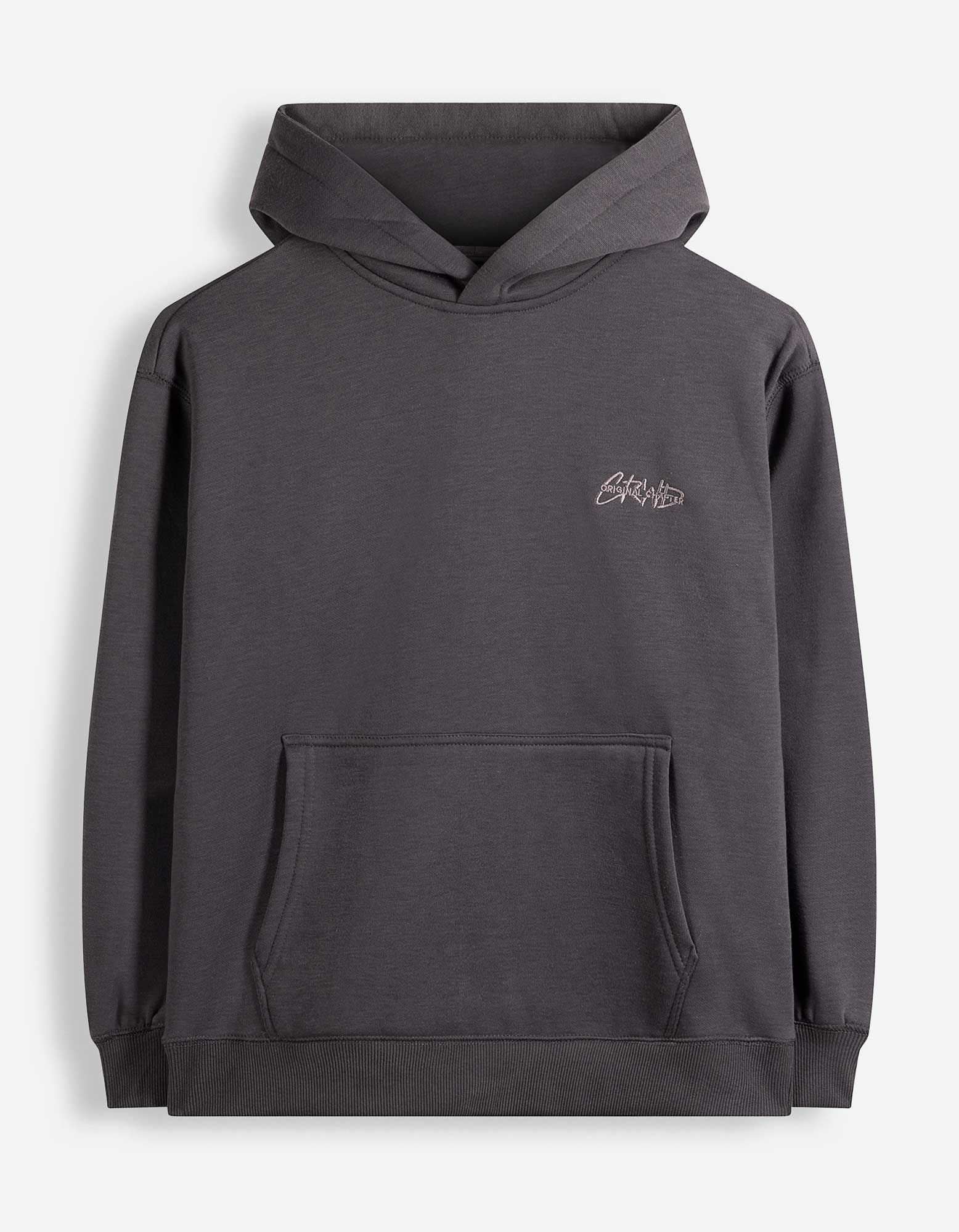 Hoodie - 3D-Applikation - Dunkelgrau