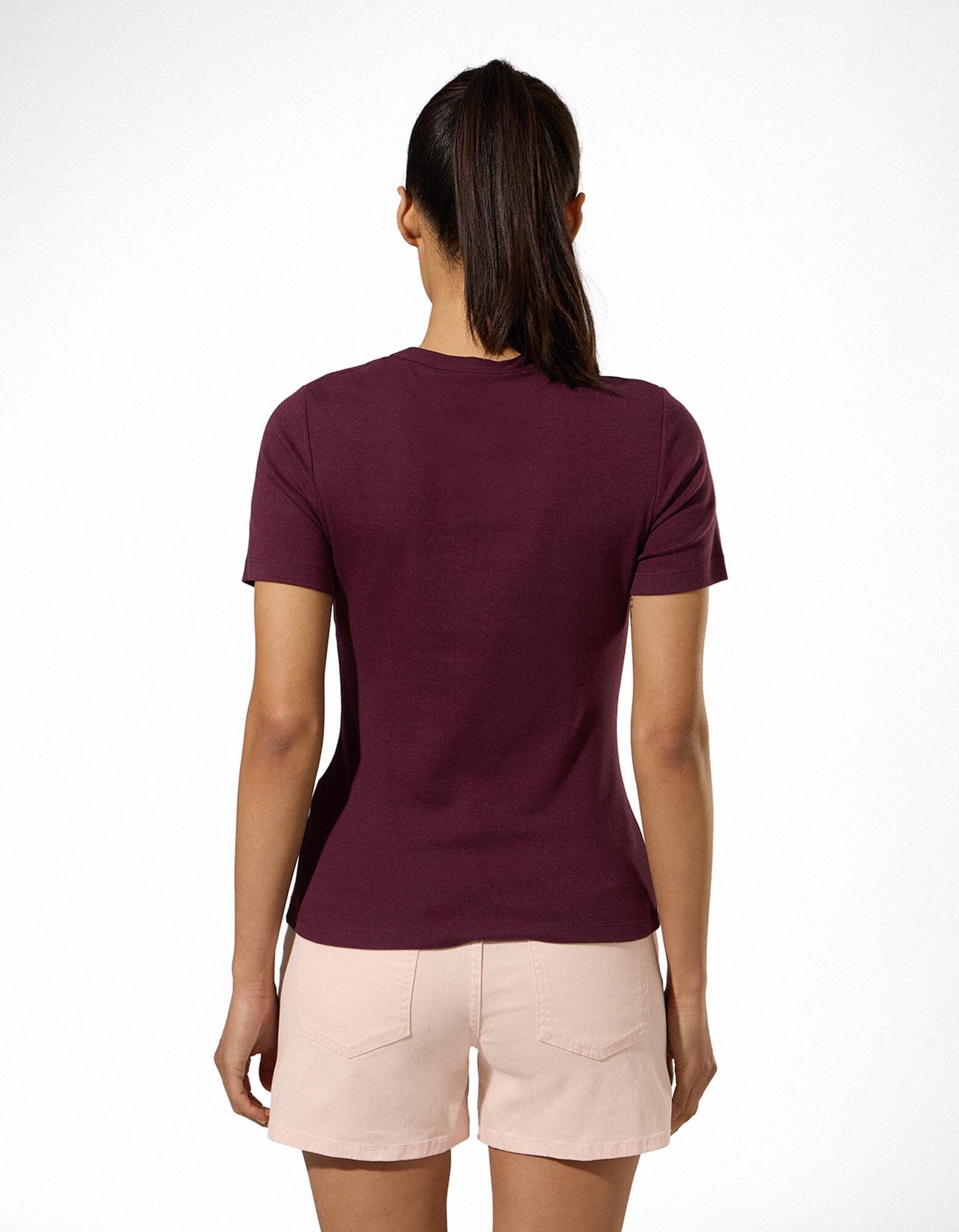 T-Shirt - Modal-Anteil - Lila