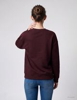 Sweatshirt - Baumwoll-Mix - Lila