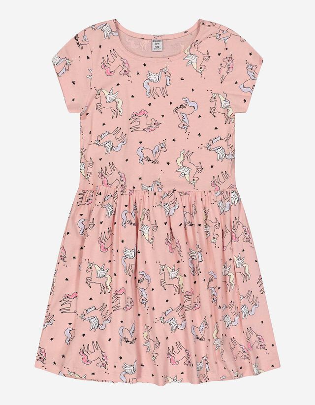 Mädchen A-Linienkleid - Allover-Print    