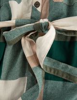 Vestito da camicia - Taschina sul petto - verde scuro