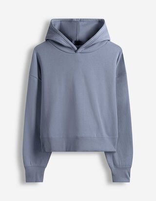 Hoodie - einfarbig - blau