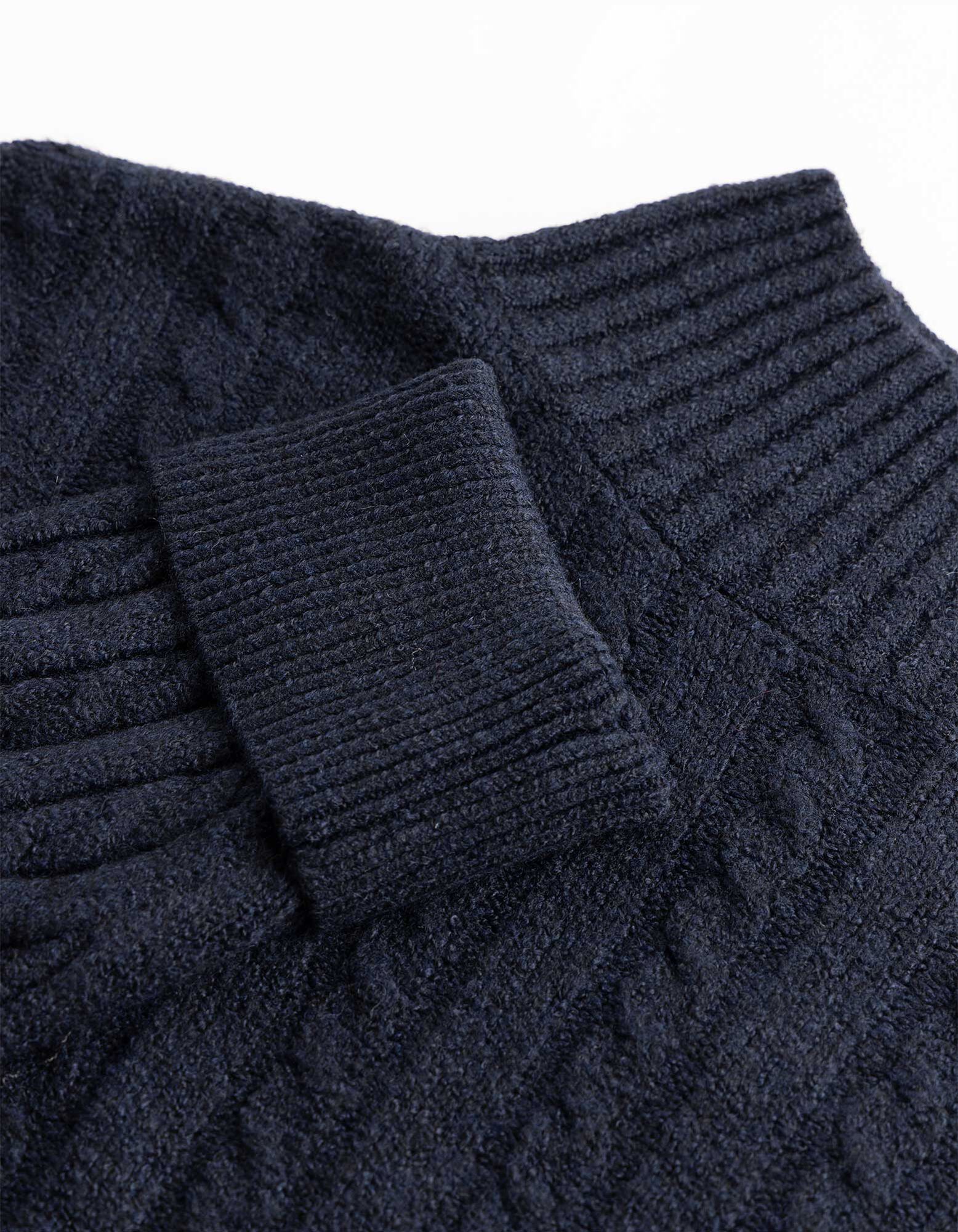 Pullover - Rollkragen - Dunkelblau