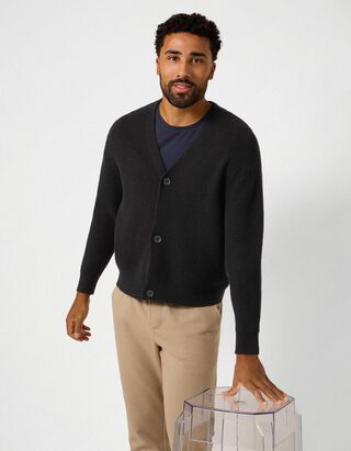 Vest - Knoopsluiting - Zwart