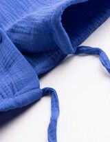 Hemd - Musselin - blau