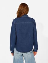 Hemdbluse - dark blue denim - dunkelblau