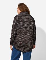 Longpullover - Rollkragen - weiß