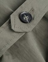 Trenčkot - Zmes bavlny - tmavozelena