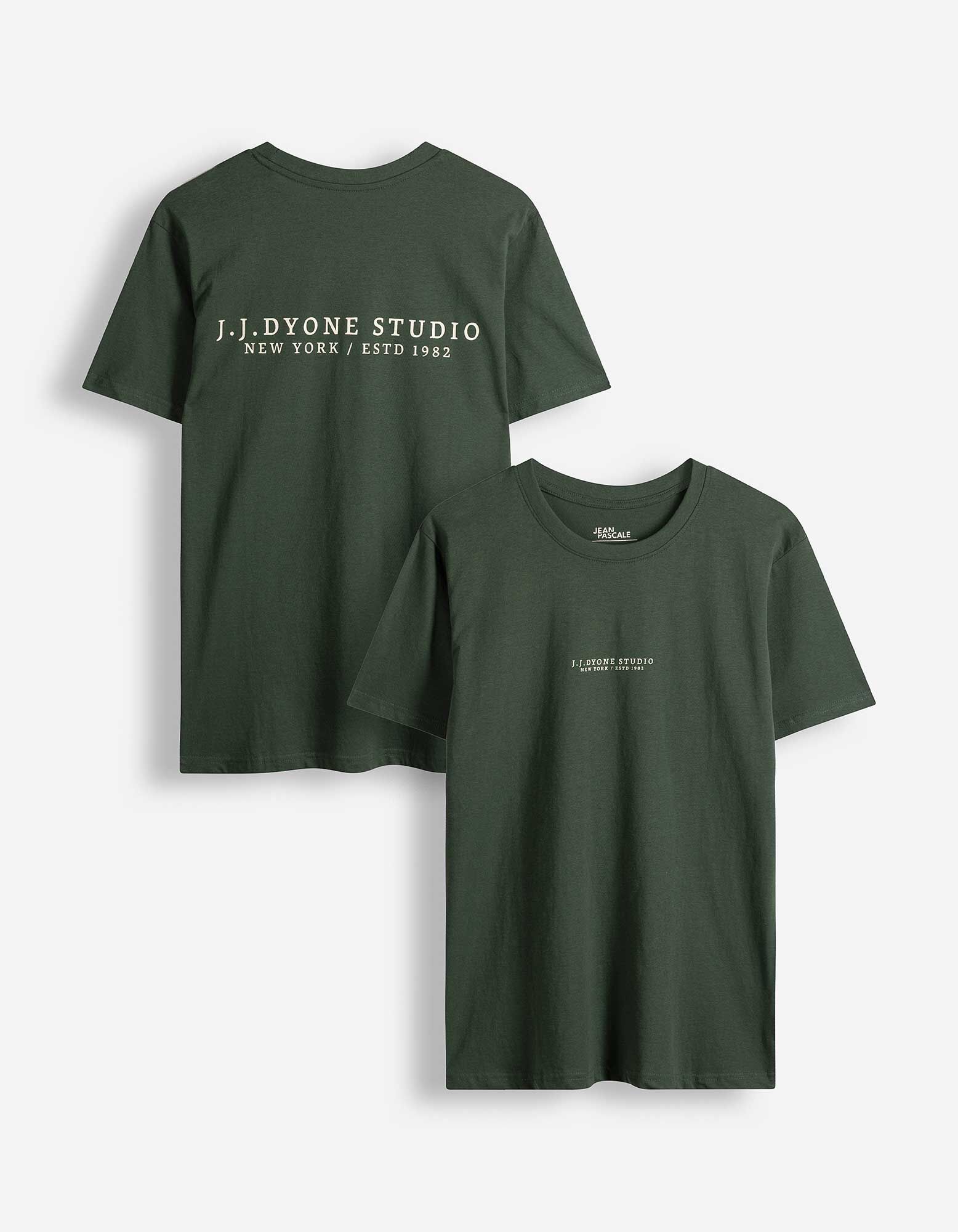 T-Shirt - einfarbig - Khaki