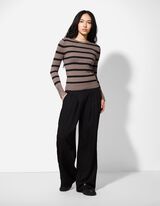 Trui - Sierknopen - donkergrijs