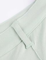 Kalhoty capri - Směs s viskózou - sv. zelena