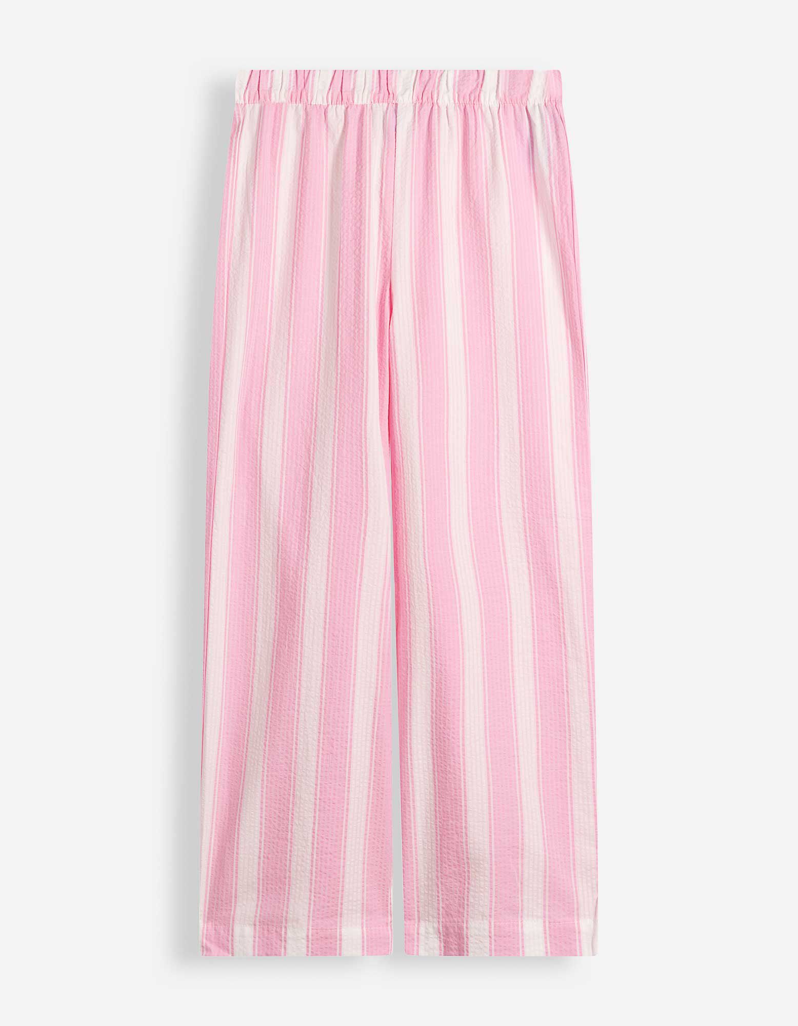 Set aus Top und Hose - Streifen - Pink