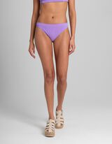 Bikini gaćice - Pletena rebrasta tkanina - ljubicasta
