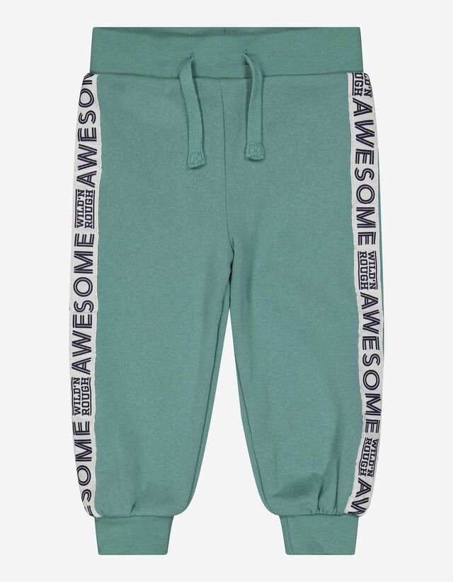Pantaloni jogging - Dungi contrastante - Verde deschis