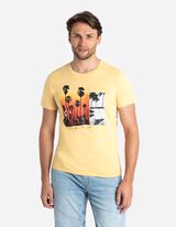 Tricou - Imprimeu - Galben deschis
