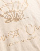 Tričko - Třpytiv&yacute; potisk - b&iacute;l&aacute;