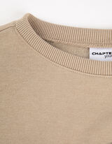 Mikina - Predná potlač - bezova