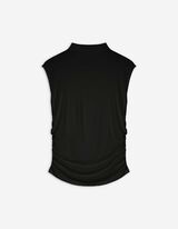 top - Mockneck - czarny