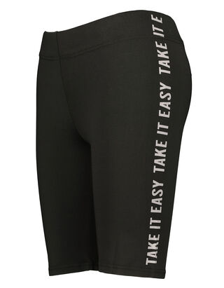 Damen Radlerhose mit seitlichem Message-Print