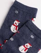 Socken - gemustert - blau
