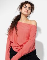 Pullover - Oversized Fit - helepunane