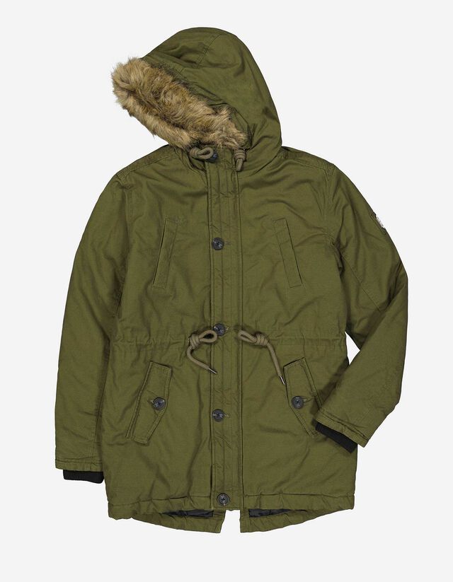 Parka - Pelliccia sintetica rimovibile - verde scuro