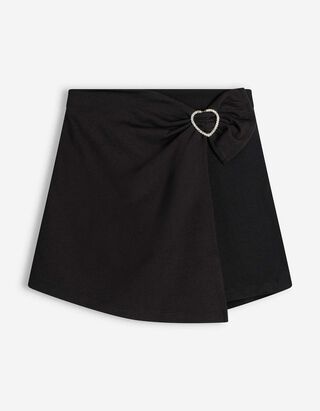 Skort - einfarbig - schwarz