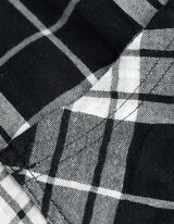 Chemisier - Motif à carreaux - Noir