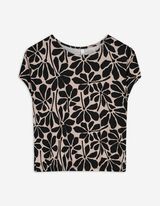T-Shirt - Elastische Abschlüsse - beige