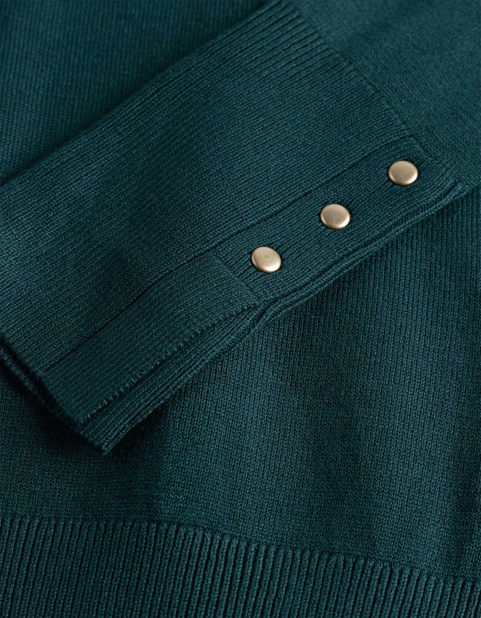 Pullover en tricot - p&eacute;trole