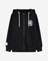 Propínací mikina - Zadní potisk - cerná