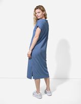 Kleid - Baumwoll-Mix - blau