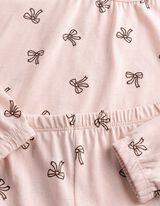 Pyjama Set aus Sweatshirt und Hose - Allover-Muster - Rosa