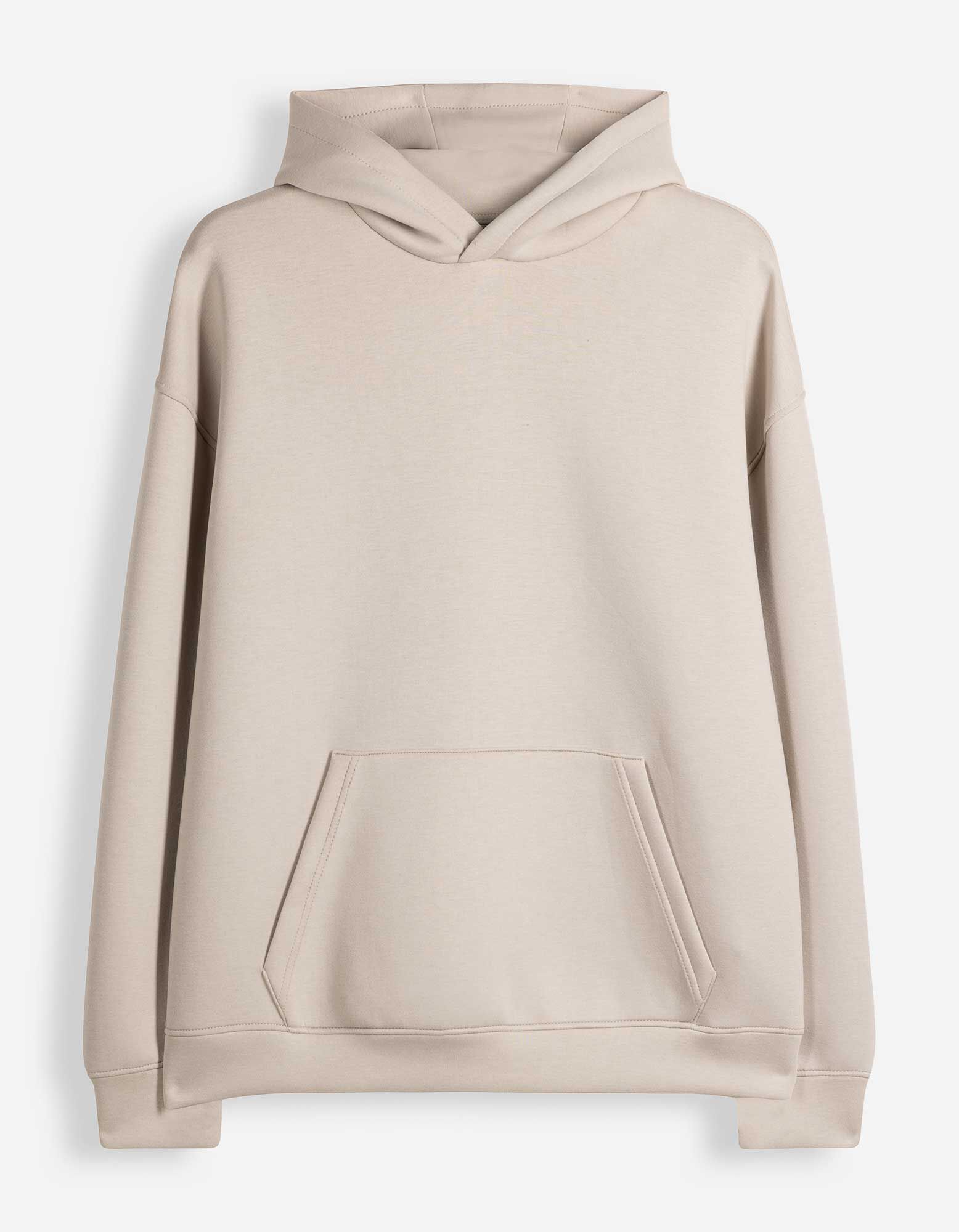 Sweatshirt - Oversized Fit - Beige