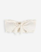 Bikinitop - Strukturiertes Material - wei&szlig;