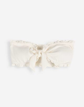 Bikinitop - Strukturiertes Material - wei&szlig;