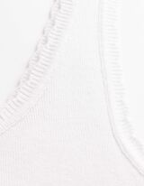 Stricktop - Viskose-Mix - wei&szlig;